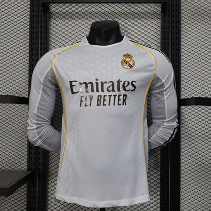 Real Madrid Hemmatröja Long Sleeves 2025/26